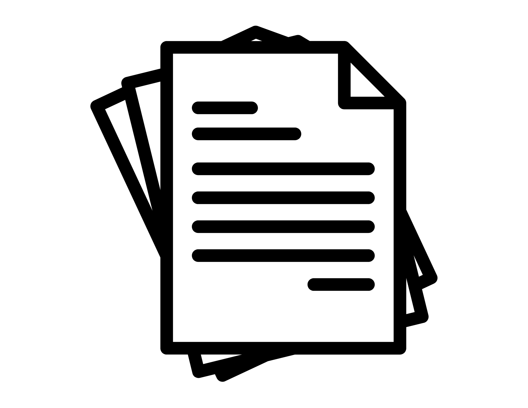 Cartoon image of documents